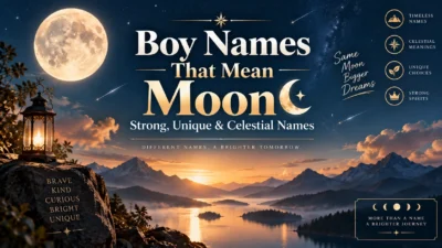 Boy Names That Mean Moon Strong, Unique & Celestial Names