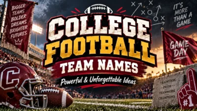 College Football Team Names Powerful & Unforgettable Ideas