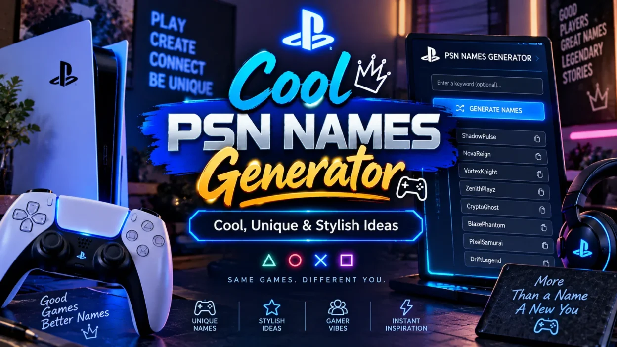 Cool PSN Names Generator Cool, Unique & Stylish Ideas