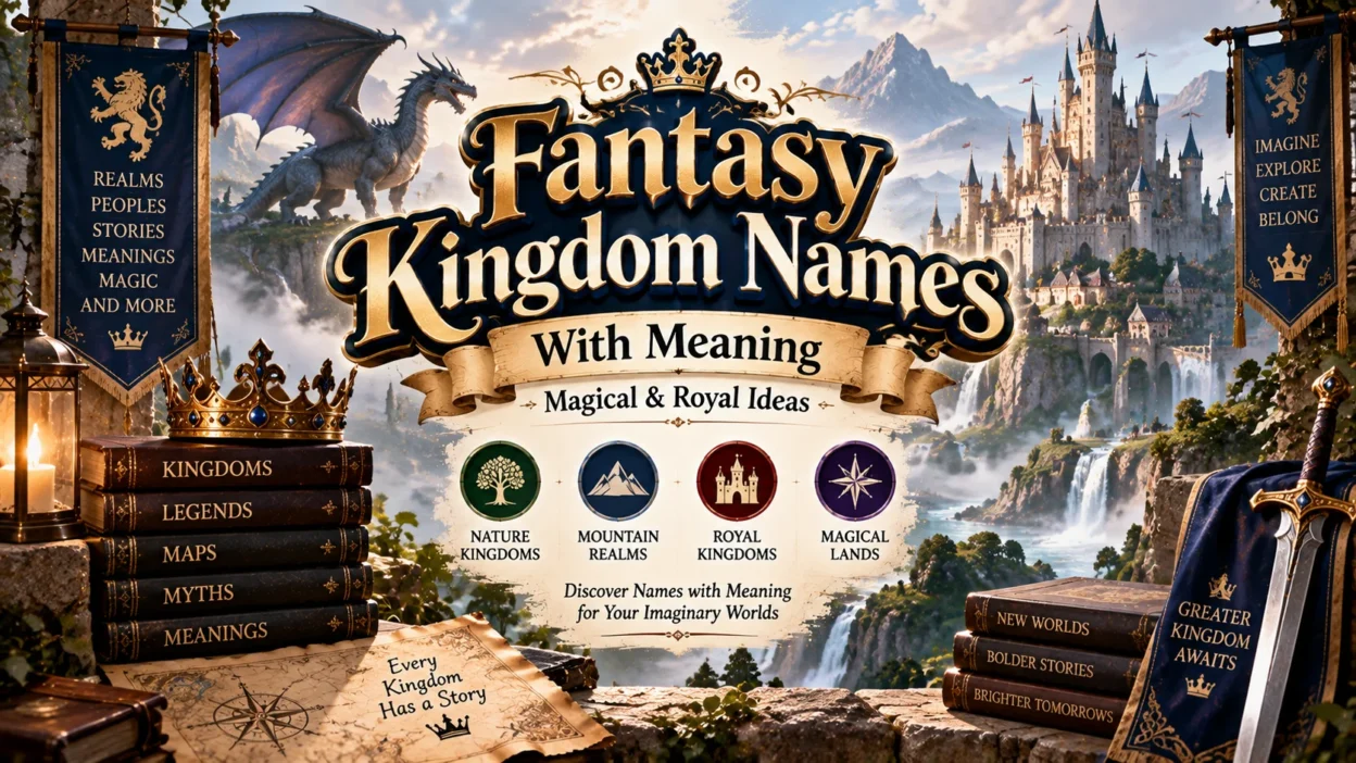 Fantasy Kingdom Names With Meaning Magical & Royal Ideas