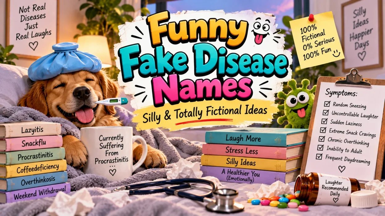Funny Fake Disease Names Silly & Totally Fictional Ideas