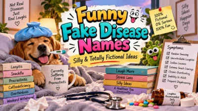 Funny Fake Disease Names Silly & Totally Fictional Ideas