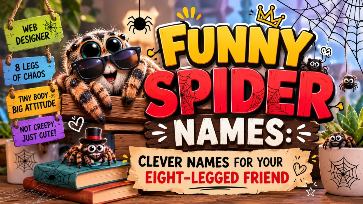 Funny Spider Names Clever Names for Your Eight-Legged Friend