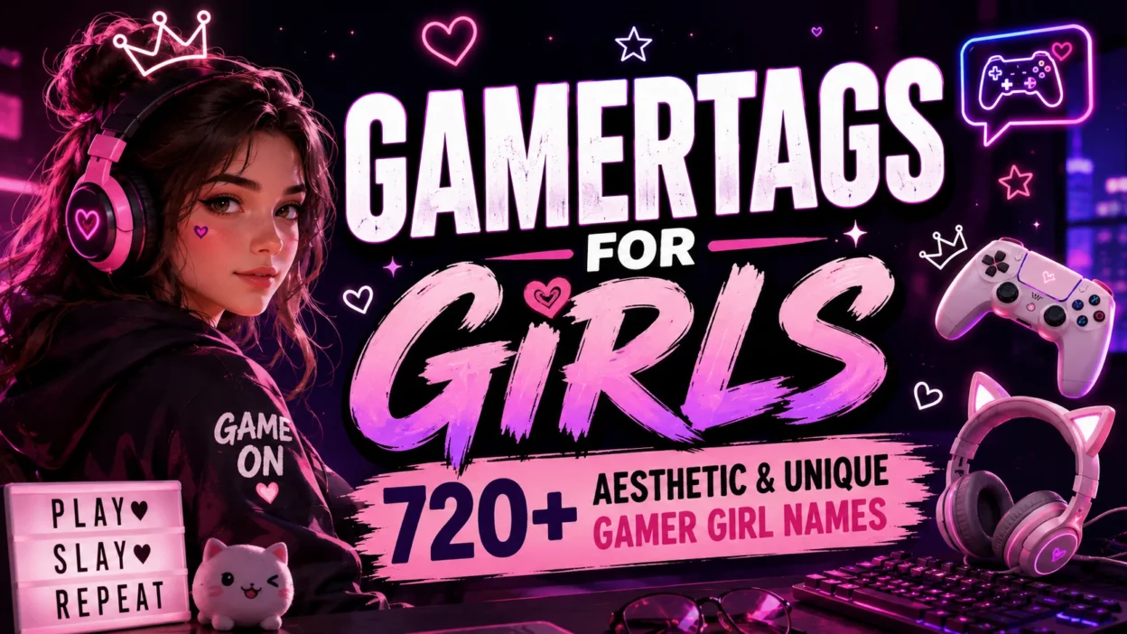 Gamertags for Girls 720+ Aesthetic & Unique Gamer Girl Names