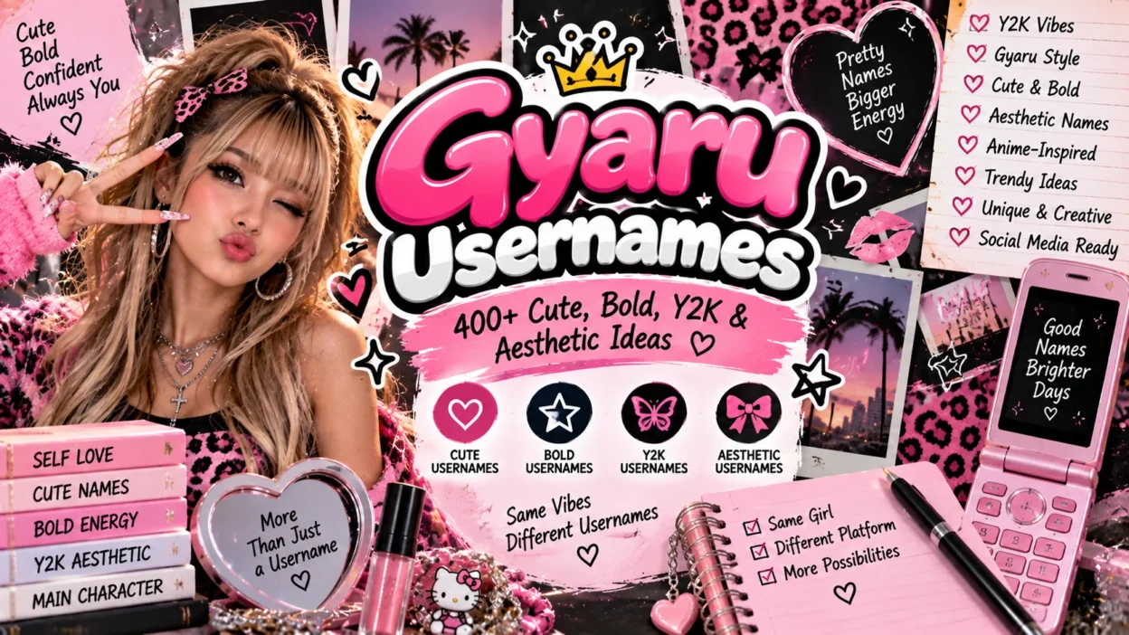 Gyaru Usernames 400+ Cute, Bold, Y2K & Aesthetic Ideas 💖