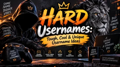 Hard Usernames Tough, Cool & Unique Username Ideas