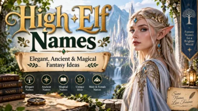 High Elf Names Elegant, Ancient & Magical Fantasy Ideas 🧝