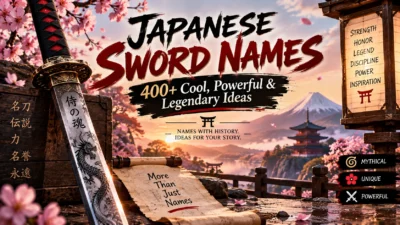 Japanese Sword Names 400+ Cool, Powerful & Legendary Ideas