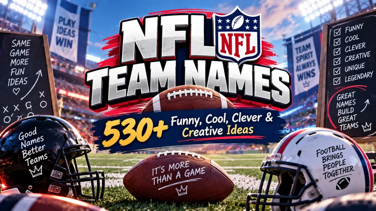 NFL Team Names 530+ Funny, Cool, Clever & Creative Ideas