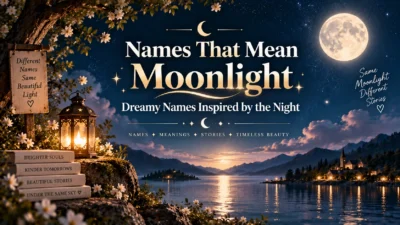 Names That Mean Moonlight Dreamy Names Inspired by the Night