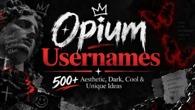 Opium Usernames 500+ Aesthetic, Dark, Cool & Unique Ideas
