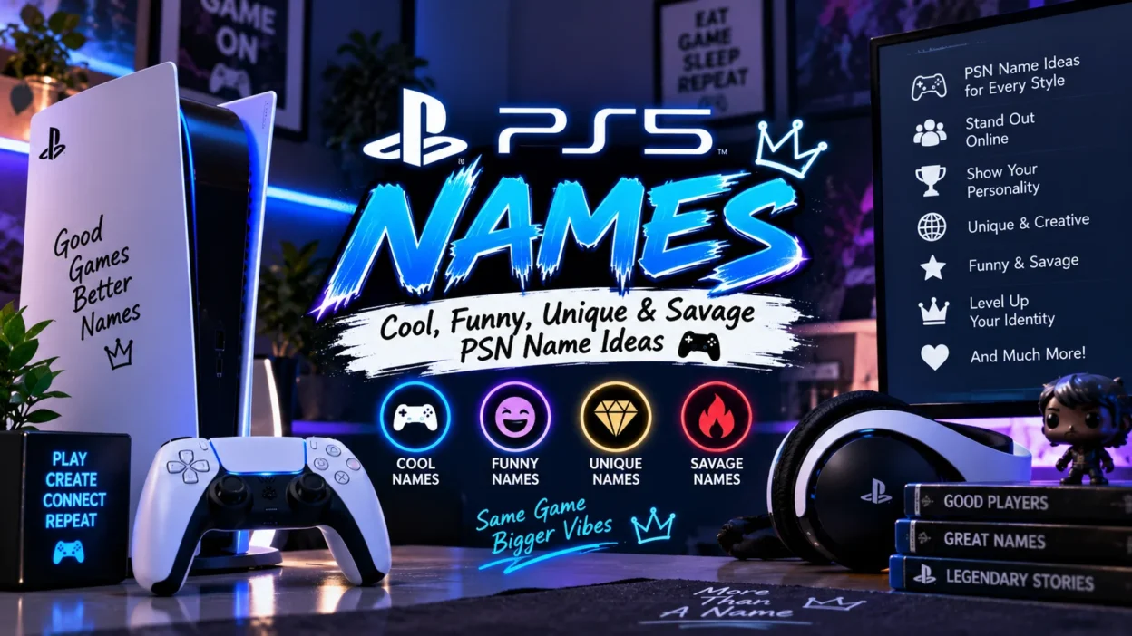 PS5 Names: Cool, Funny, Unique & Savage PSN Name Ideas 🎮