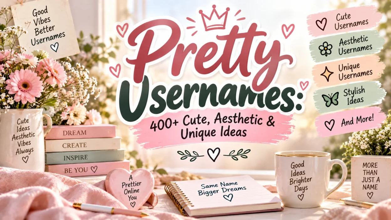 Pretty Usernames 400+ Cute, Aesthetic & Unique Ideas