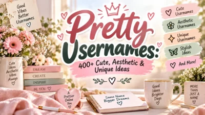 Pretty Usernames 400+ Cute, Aesthetic & Unique Ideas
