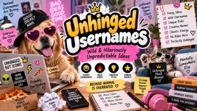 Unhinged Usernames: Wild & Hilariously Unpredictable Ideas