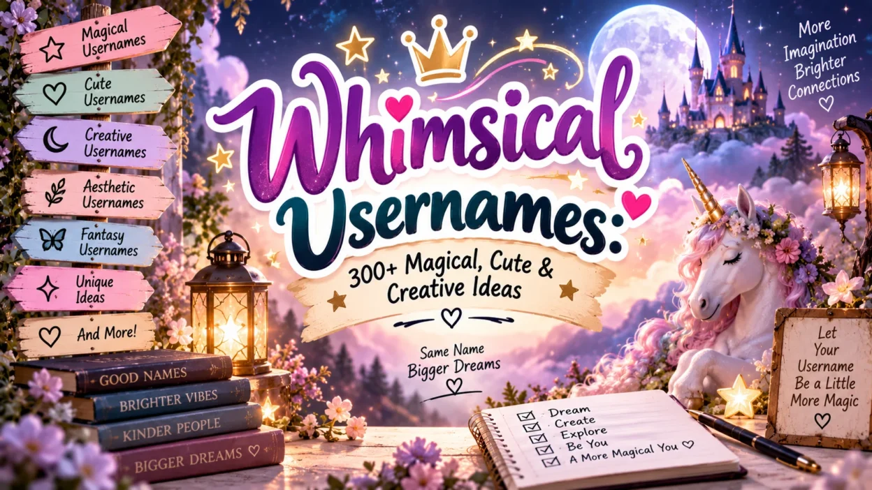 Whimsical Usernames 300+ Magical, Cute & Creative Ideas