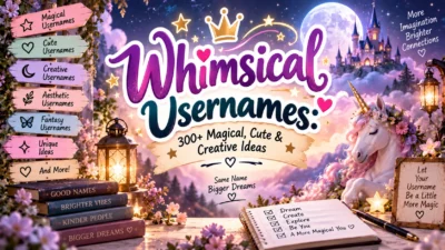 Whimsical Usernames 300+ Magical, Cute & Creative Ideas