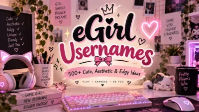 eGirl Usernames 500+ Cute, Aesthetic & Edgy Ideas 🎀