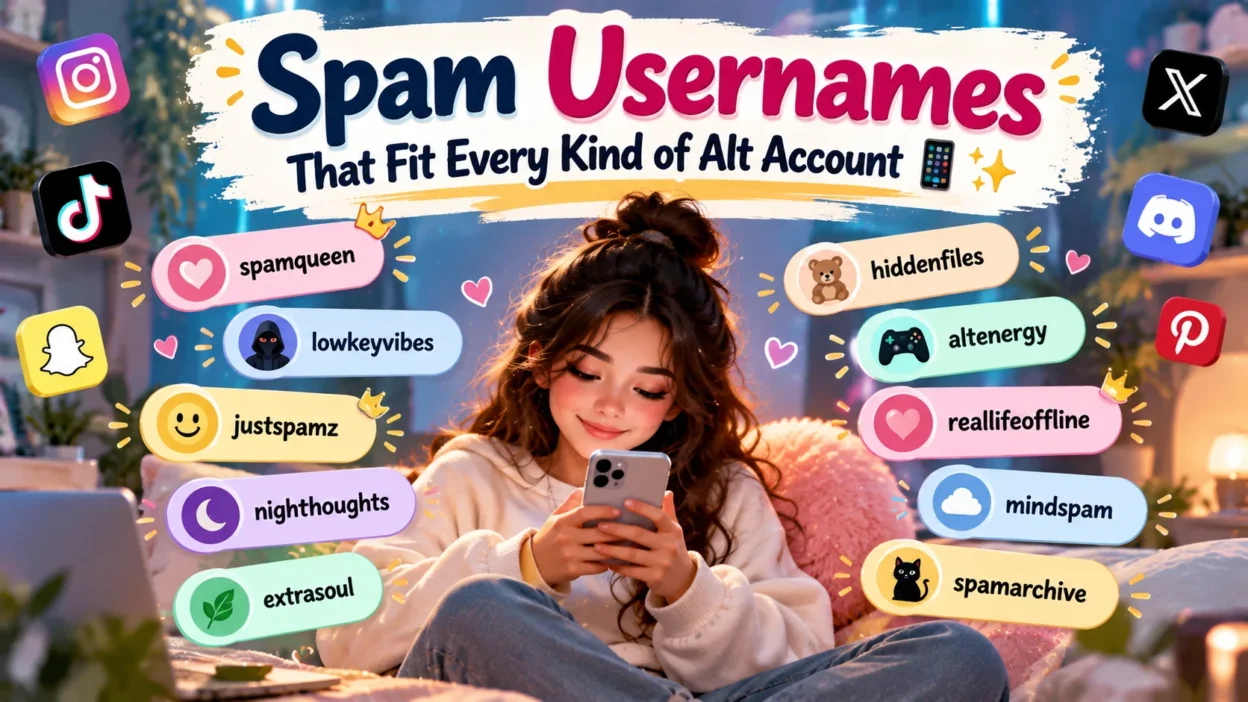 Spam Usernames That Fit Every Kind of Alt Account 📱✨